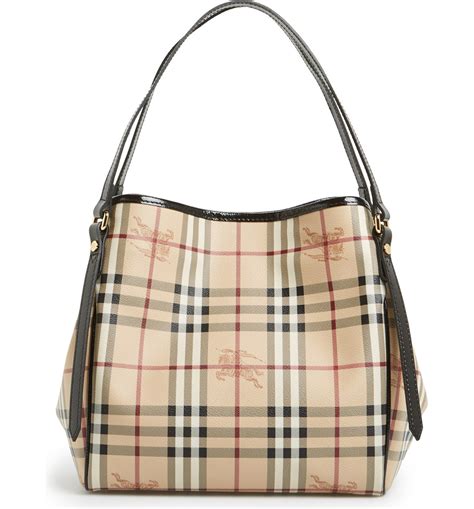 burberry haymarket patchwork small canterbury tote|BURBERRY Haymarket Check Small Canterbury Tote Bronze .